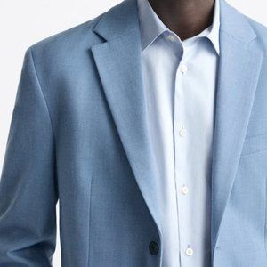ZARA Men's Textured Suit Jacket